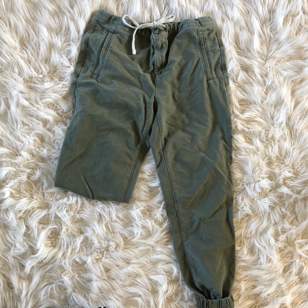 Green joggers